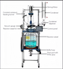 Chemical Vacuum Mixing Reaction Vessel 50L Jacketed Glass Reactor in Laboratory